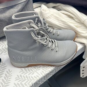NOBULL OUTWORK Light Gray High-Top Trainer Shoes W 8.5 M 7